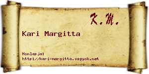 Kari Margitta névjegykártya